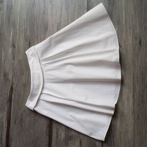 Valentino Flare Skirt Women's Ivory Cotton Size 6 Made in Italy